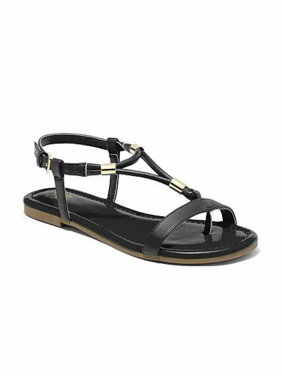 Sandals * | New York & Company Hardware-Accent T-Strap Sandal