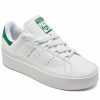 Finish Line Women'S Shoes * | Adidas Women'S Originals Stan Smith Bonega Casual Sneakers From Finish Line White, Green