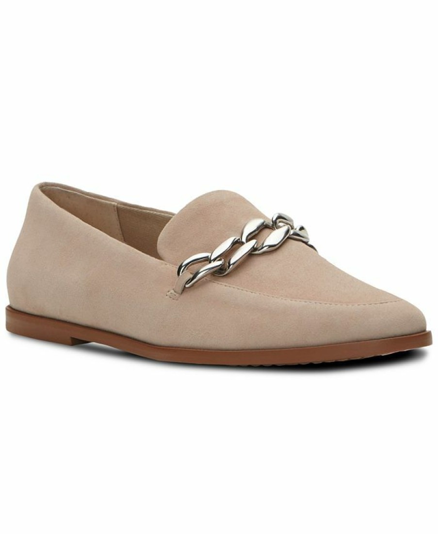 Flats & Loafers * | Vince Camuto Women'S Foronni Chained Tailored Loafers Almond Beige