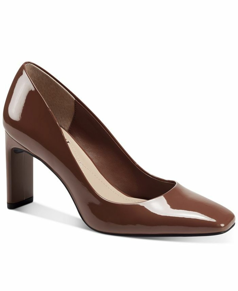 Heels & Pumps * | Alfani Step N' Flex Women'S Tarah Square-Toe Pumps, Created For Macy'S