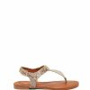 Sandals * | New York & Company Fiona Ny&C Id Plate Sandal Snake-Print Natural - Neutral Bone