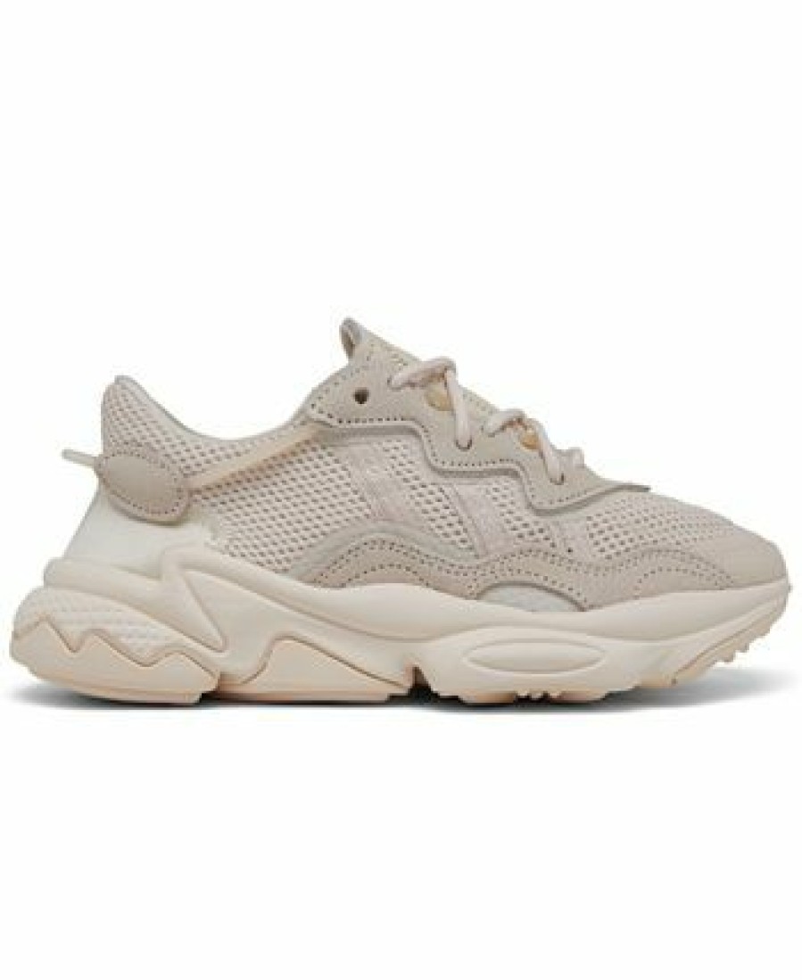 Finish Line Women'S Shoes * | Adidas Women'S Originals Ozweego Casual Sneakers From Finish Line Wonder White