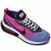 Finish Line Women'S Shoes * | Nike Women'S Air Max Flyknit Racer Casual Sneakers From Finish Line Fuchsia Dream, Baltic Blue