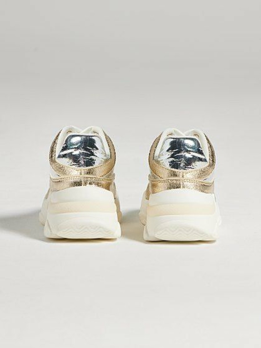 Sneakers * | New York & Company Cydnee Metallic Dad Sneaker Brown - Light Gold Metallic