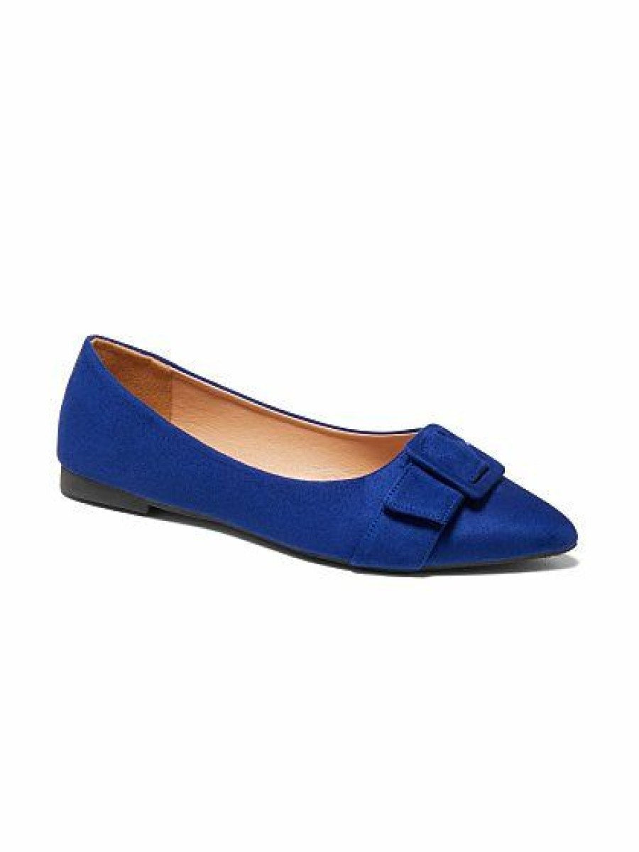 Flats * | New York & Company Pointed Buckle-Toe Flat