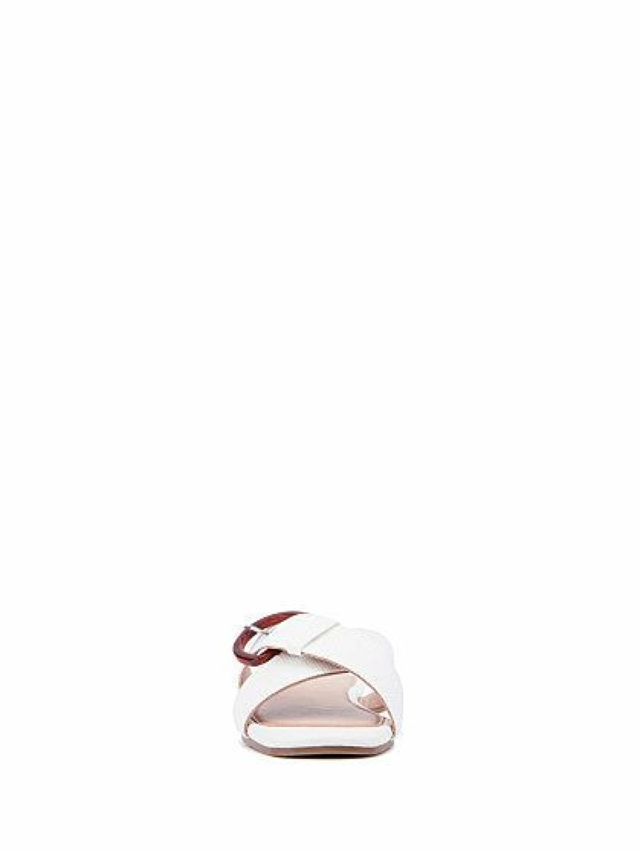 Sandals * | New York & Company Criss-Cross Buckle Flat Sandal