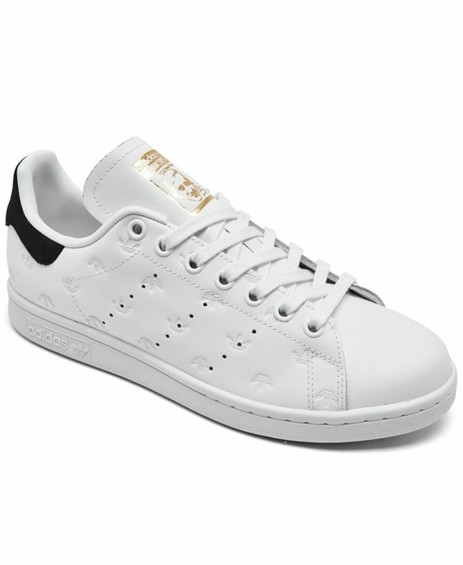 Finish Line Women'S Shoes * | Adidas Women'S Originals Stan Smith Primegreen Casual Sneakers From Finish Line White, Core Black