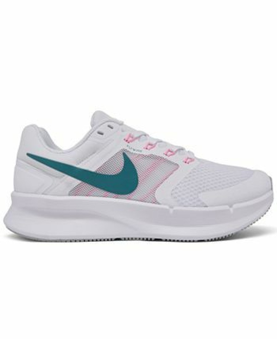 Finish Line Women'S Shoes * | Nike Women'S Run Swift 3 Running Sneakers From Finish Line White, Noise Aqua