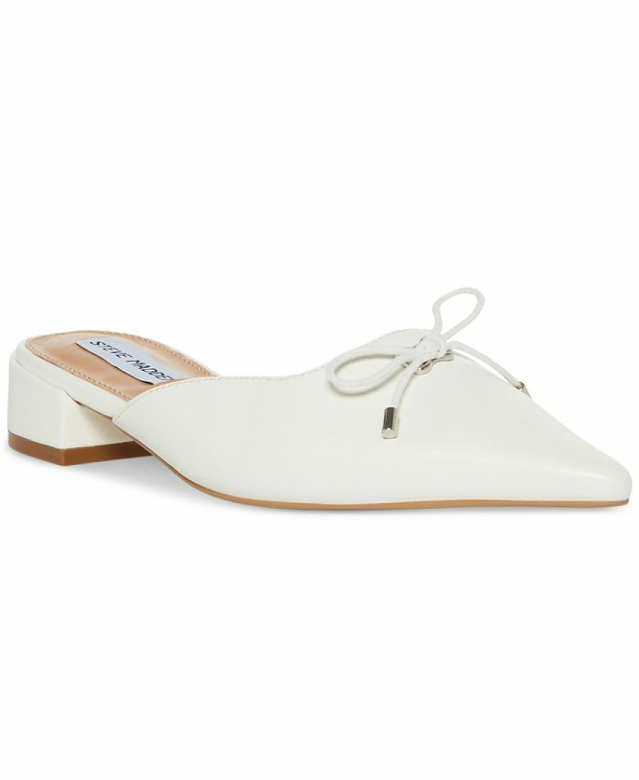 Flats & Loafers * | Steve Madden Women'S Lyme Pointed-Toe Block-Heel Mule Flats