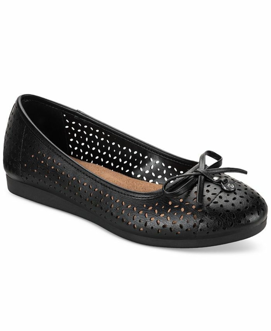 Flats & Loafers * | Giani Bernini Odeysa Slip-On Perforated Ballet Flats, Created For Macy'S