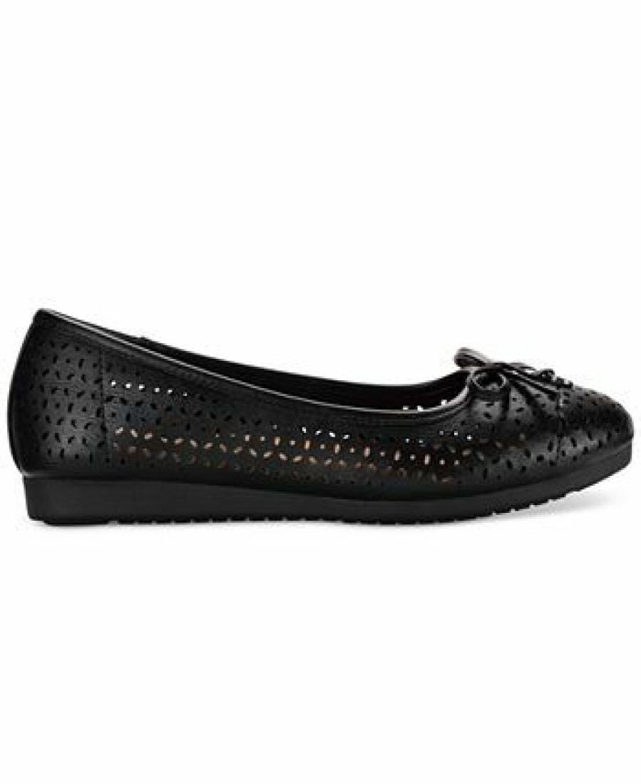 Flats & Loafers * | Giani Bernini Odeysa Slip-On Perforated Ballet Flats, Created For Macy'S