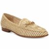 Flats & Loafers * | Sam Edelman Lowell Slip-On Woven Tailored Loafer Flats Natural Raffia