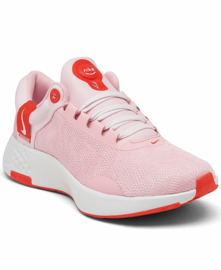 Finish Line Women'S Shoes * | Nike Women'S Renew Serenity Run 2 Running Sneakers From Finish Line Champagne, Pink, White