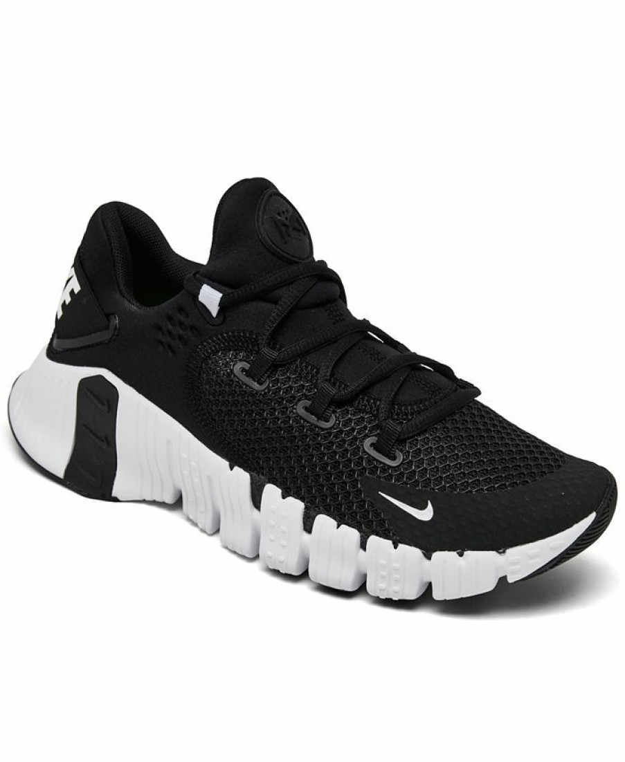 Finish Line Women'S Shoes * | Nike Women'S Free Metcon 4 Training Sneakers From Finish Line Black, White