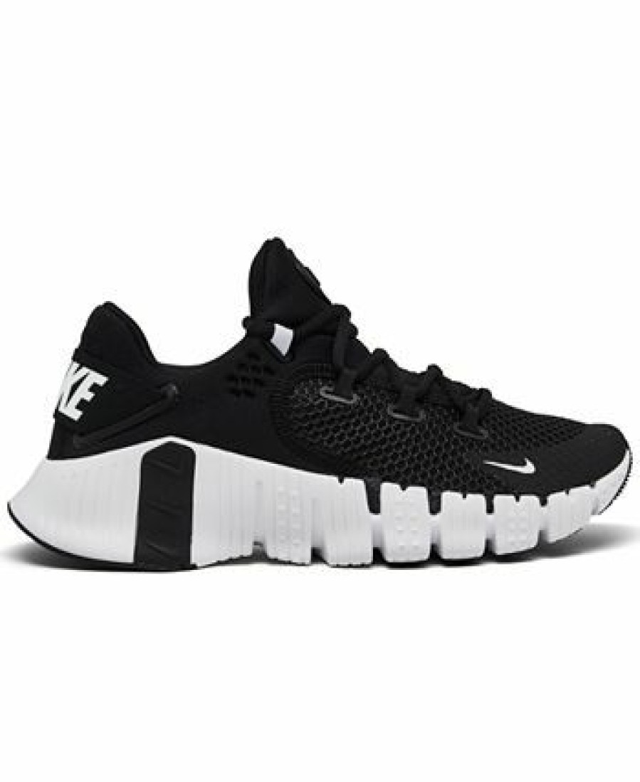 Finish Line Women'S Shoes * | Nike Women'S Free Metcon 4 Training Sneakers From Finish Line Black, White