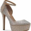 Heels & Pumps * | Jessica Simpson Women'S Ormanda Ankle-Strap Dress Pumps Clear/Bluff