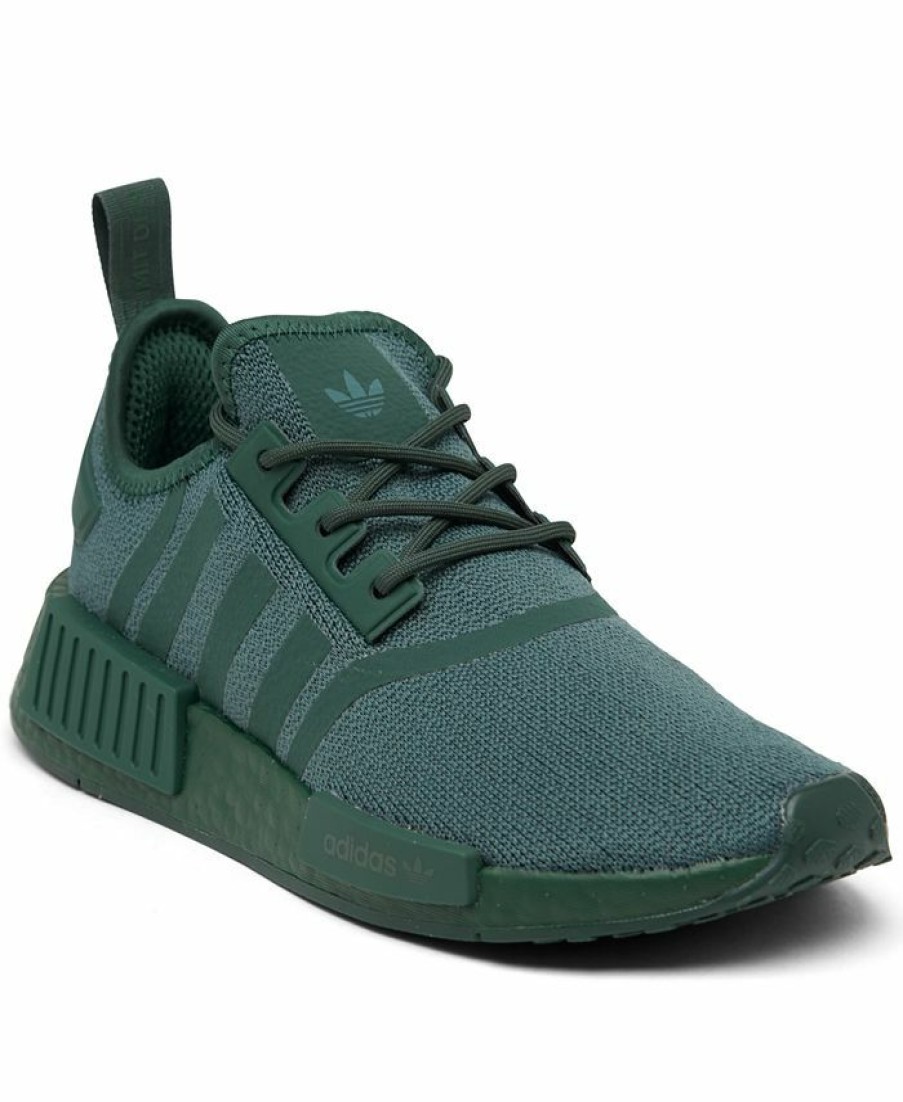 Finish Line Women'S Shoes * | Adidas Women'S Nmd R1 Casual Sneakers From Finish Line Mineral Green