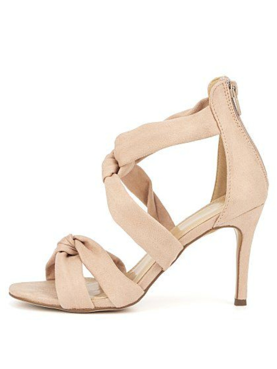 Sandals * | New York & Company Strappy Knot Heel Sandal