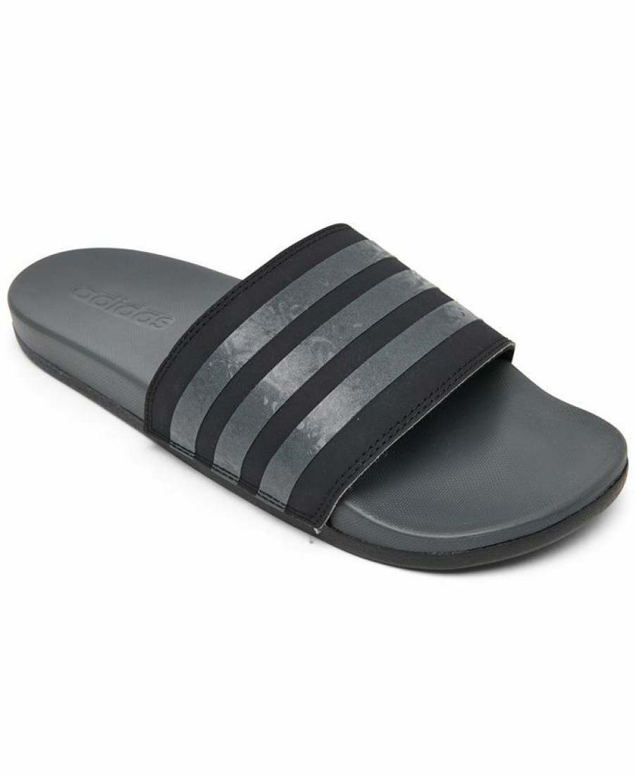 Finish Line Women'S Shoes * | Adidas Women'S Adilette Comfort Slide Sandals From Finish Line Core Black, Gray