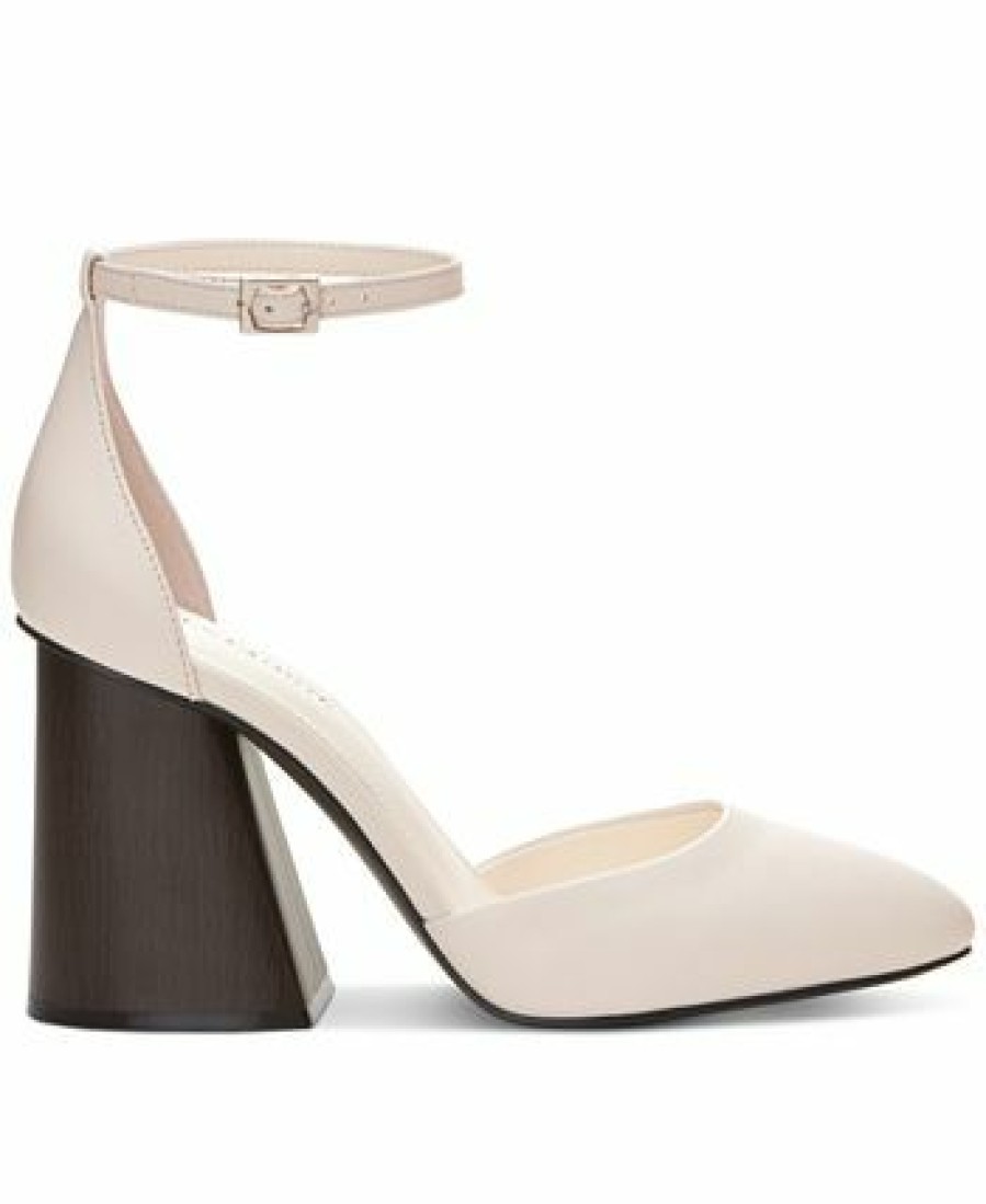 Heels & Pumps * | Vince Camuto Women'S Addilenz Ankle-Strap Flare-Heel Pumps