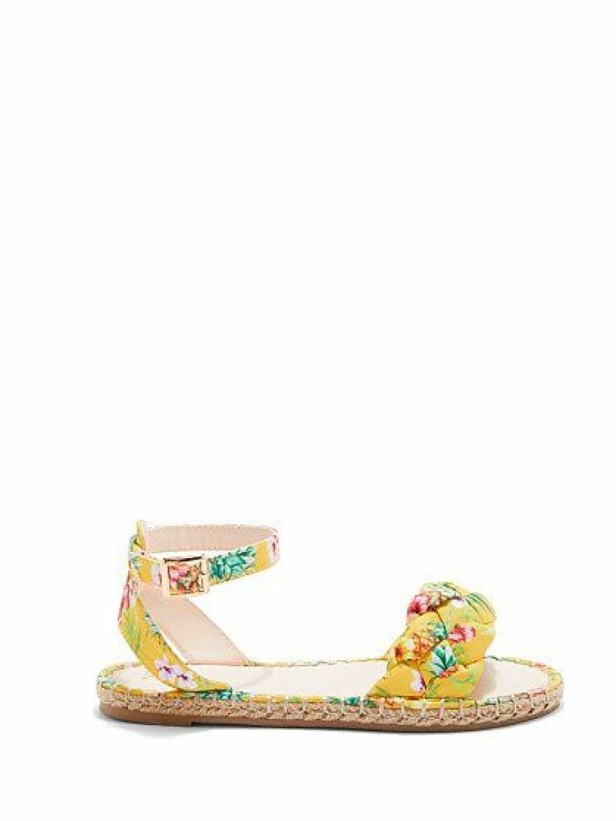 Sandals * | New York & Company Elina Sandal Floral-Print Multicolor - Multi Color