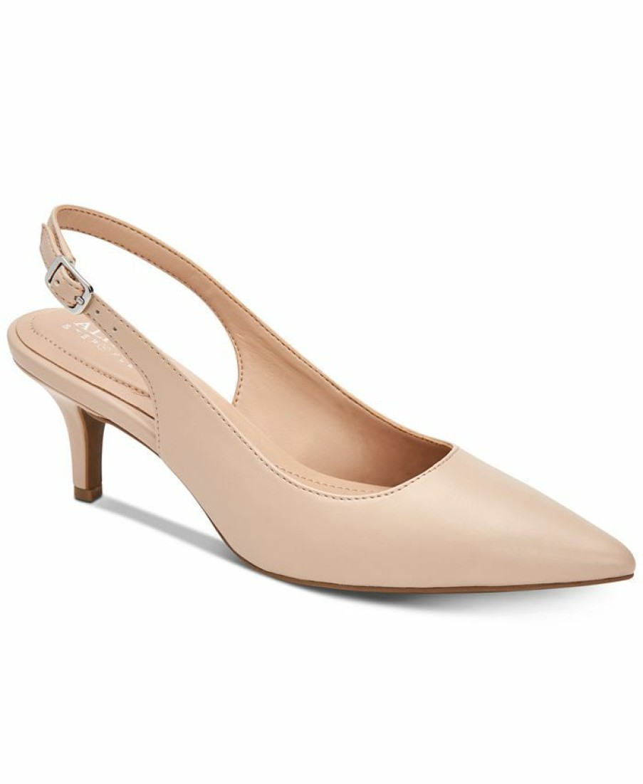 Heels & Pumps * | Alfani Women'S Step 'N Flex Babbsy Pointed-Toe Slingback Pumps, Created For Macy'S