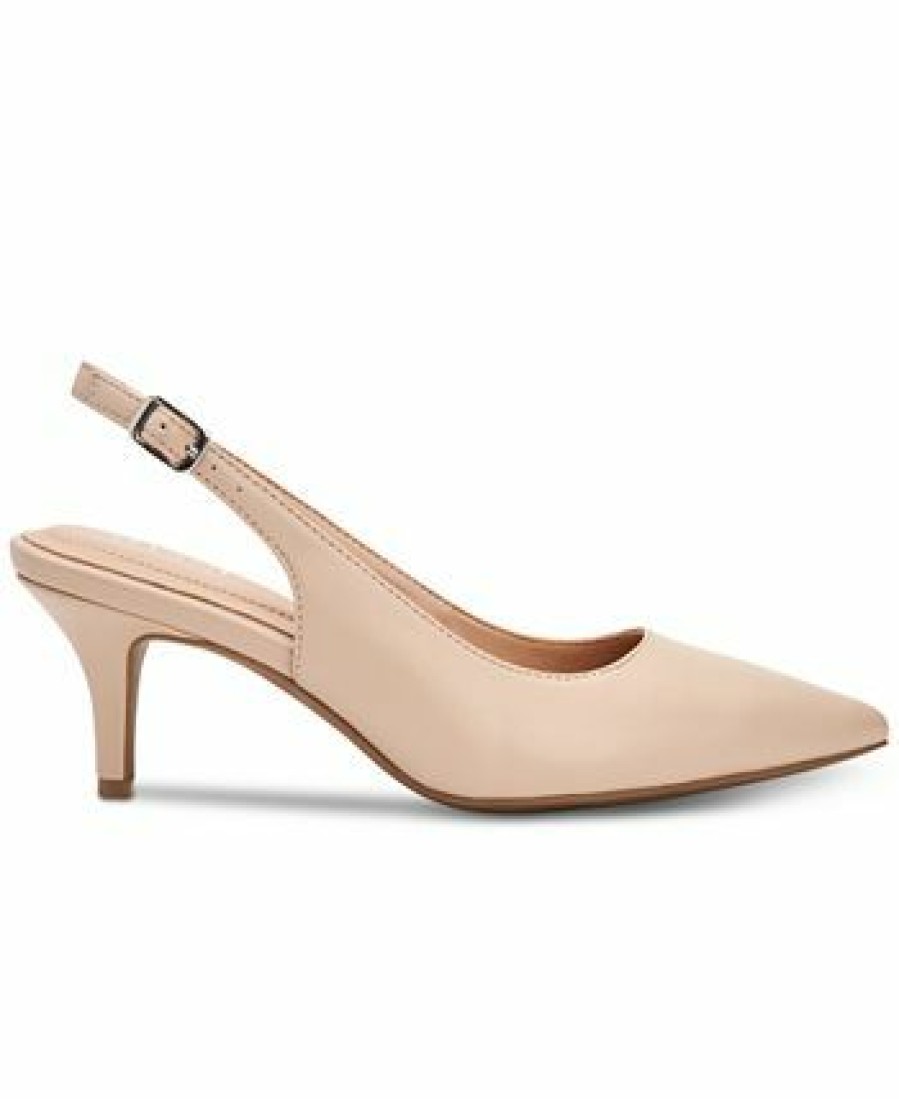 Heels & Pumps * | Alfani Women'S Step 'N Flex Babbsy Pointed-Toe Slingback Pumps, Created For Macy'S