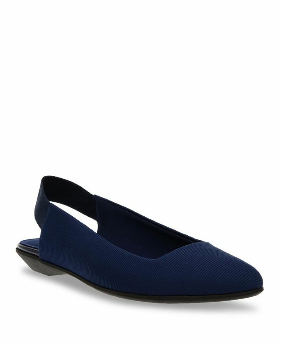 Flats & Loafers * | Anne Klein Women'S Oaks Stretch Sling Back Flats