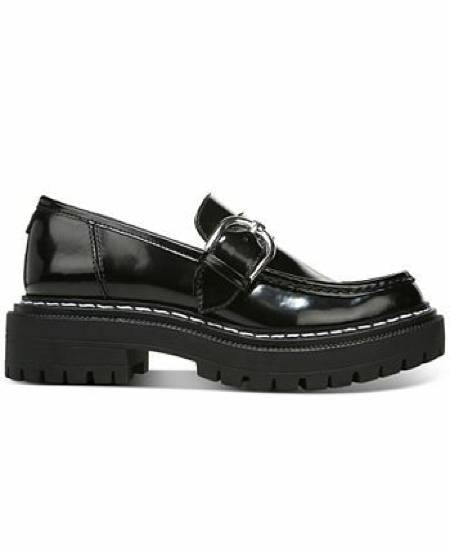 Flats & Loafers * | Circus Ny By Sam Edelman Women'S Everly Lug Sole Monk Strap Loafers Black