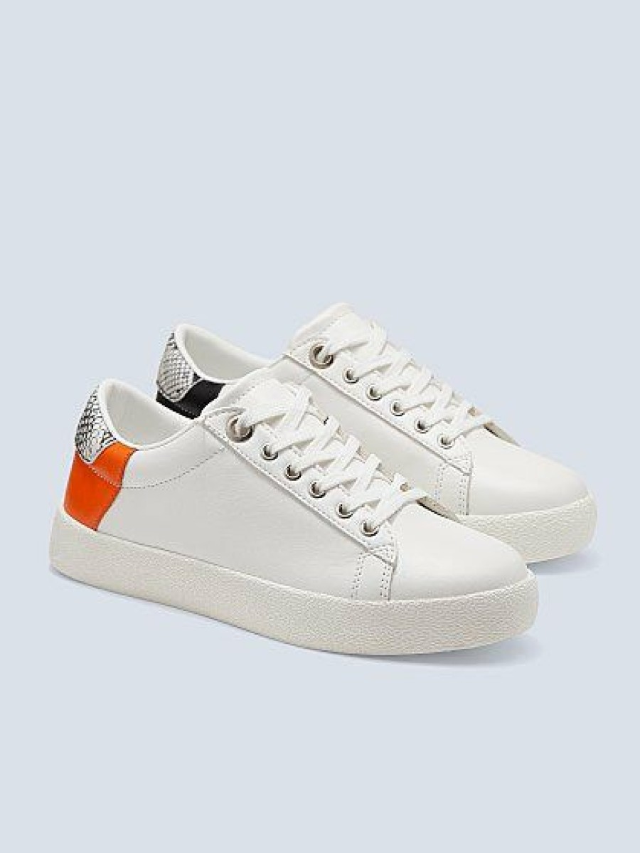 Sneakers * | New York & Company Jaylin Colorblock Sneaker White - White