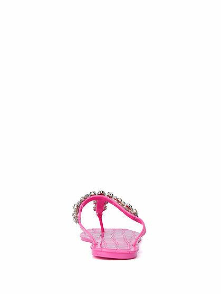 Sandals * | New York & Company Bling Jelly Thong Slipper