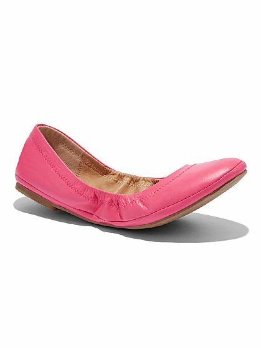 Flats * | New York & Company Topstitched Faux-Leather Ballet Flat