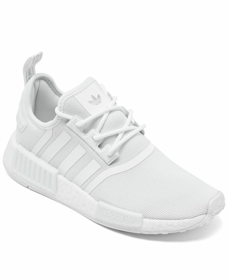 Finish Line Women'S Shoes * | Adidas Women'S Nmd R1 Primeblue Casual Sneakers From Finish Line White