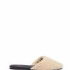 Flats * | New York & Company Andi Flat Mule Faux-Sherpa Natural - Camel