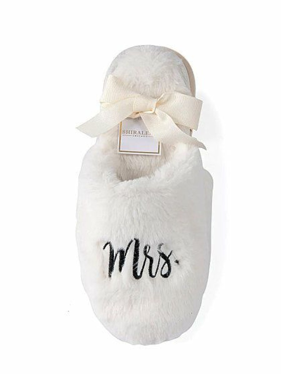 Slippers * | New York & Company 'Mrs' Slippers Shiraleah White - Optic White