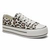 Sneakers * | New York & Company Platform Canvas Sneaker Cheetah Print Natural - Neutral Cheetah