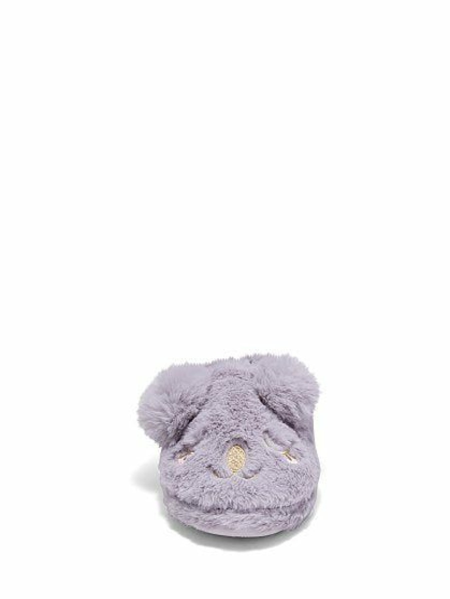 Slippers * | New York & Company Koala Slipper Grey - Grey