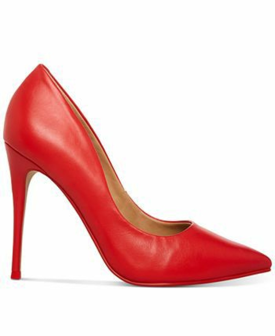 Heels & Pumps * | Steve Madden Daisie Pumps Red Leather