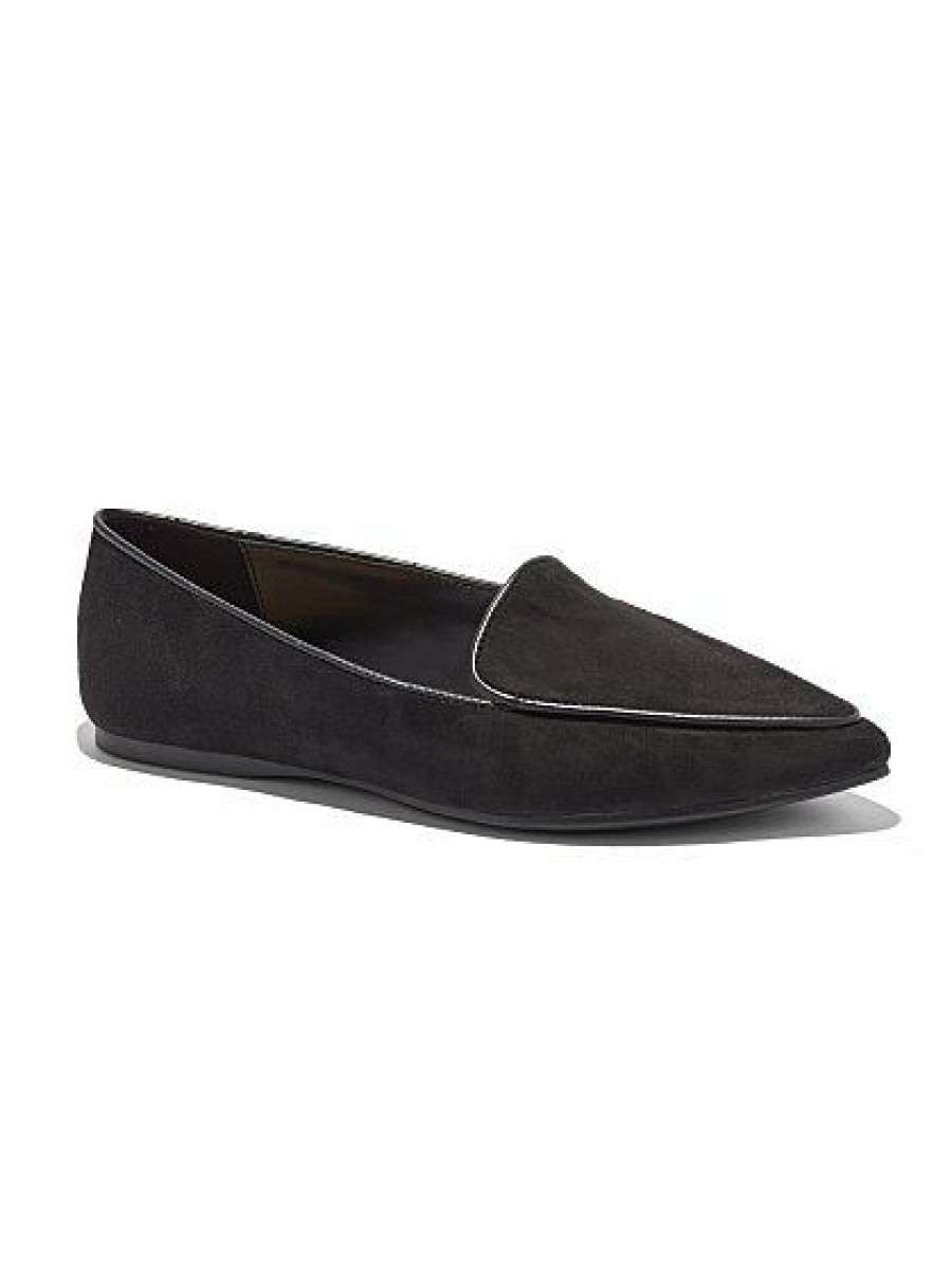 Flats * | New York & Company Faux-Suede Pointed-Toe Loafer