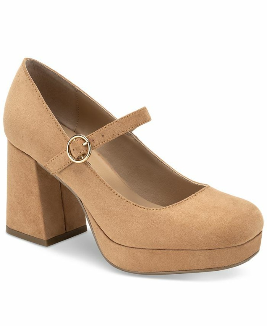 Heels & Pumps * | Sun + Stone Vaneciaa Mary Jane Pumps, Created For Macy'S