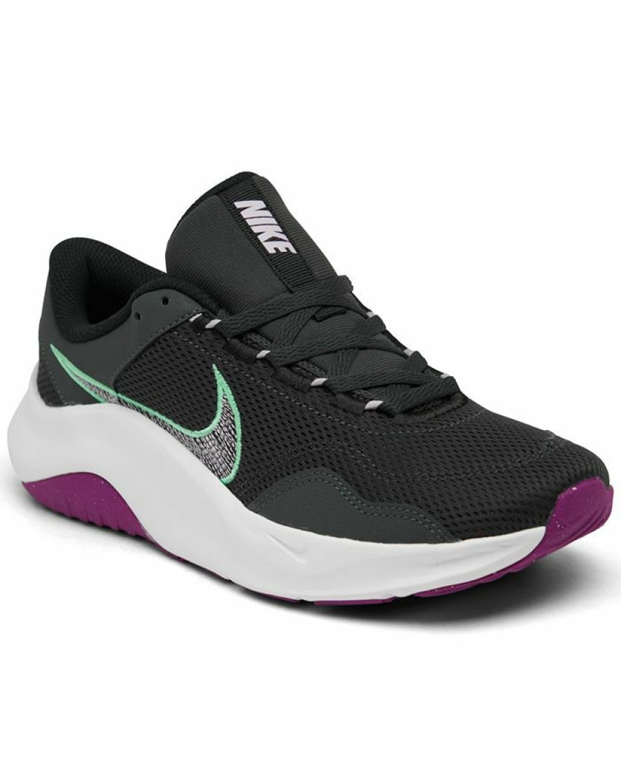 Finish Line Women'S Shoes * | Nike Women'S Legend Essential 3 Next Nature Training Sneakers From Finish Line Dark Sky Gray, Lilac