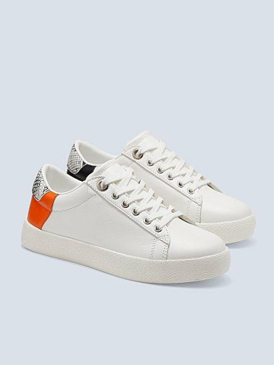 Sneakers * | New York & Company Jaylin Colorblock Sneaker White - White