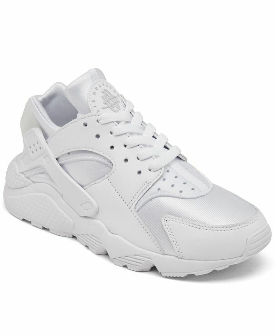 Finish Line Women'S Shoes * | Nike Women'S Air Huarache Run Casual Sneakers From Finish Line White, Pure Platinum