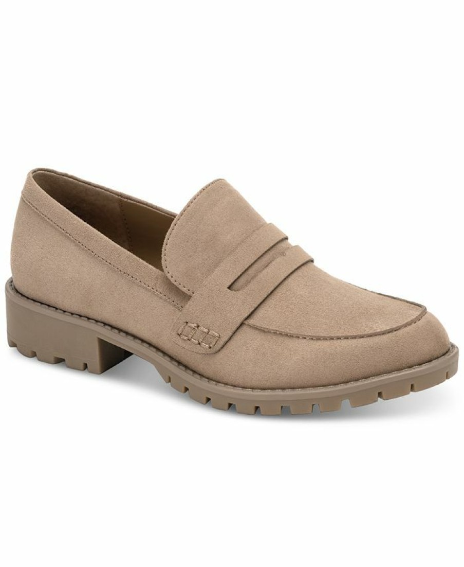 Flats & Loafers * | Style & Co Olivviaa Loafer Flats, Created For Macy'S Taupe