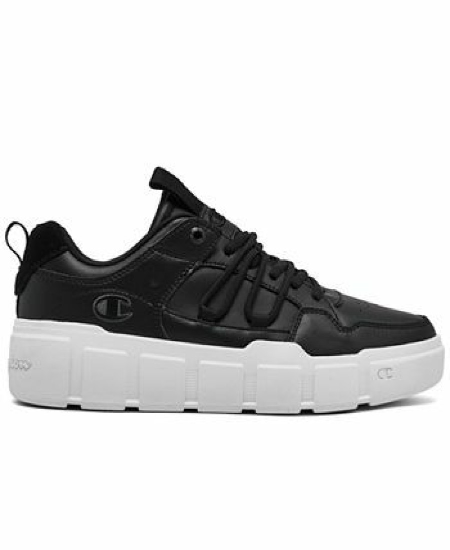 Finish Line Women'S Shoes * | Champion Women'S Ventor Chic Casual Sneakers From Finish Line Black, White