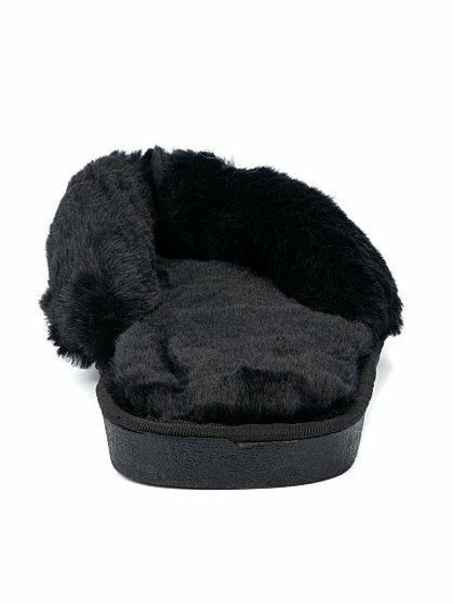 Slippers * | New York & Company Furry Thong Slipper