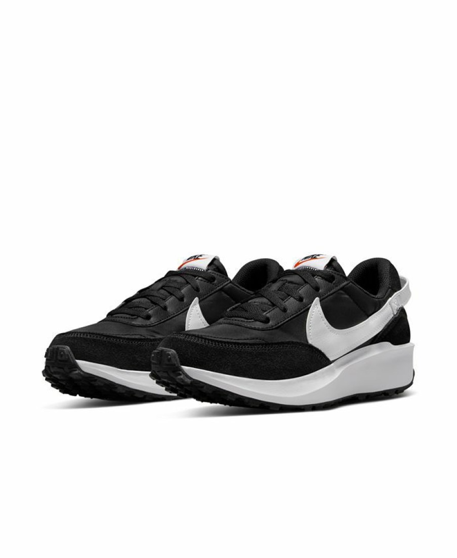 Finish Line Women'S Shoes * | Nike Women'S Waffle Debut Casual Sneakers From Finish Line Black, White