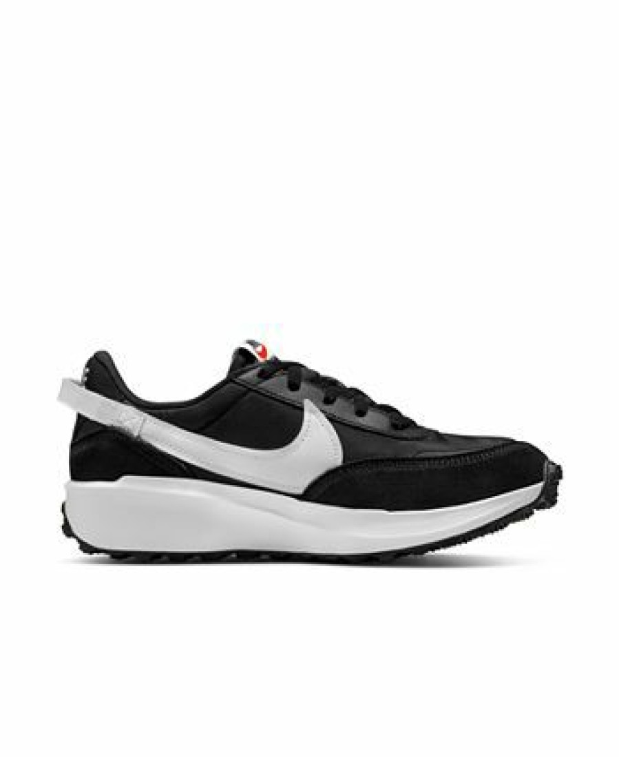 Finish Line Women'S Shoes * | Nike Women'S Waffle Debut Casual Sneakers From Finish Line Black, White