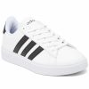 Finish Line Women'S Shoes * | Adidas Women'S Grand Court Cloudfoam Lifestyle Court Comfort Casual Sneakers From Finish Line White, Core Black