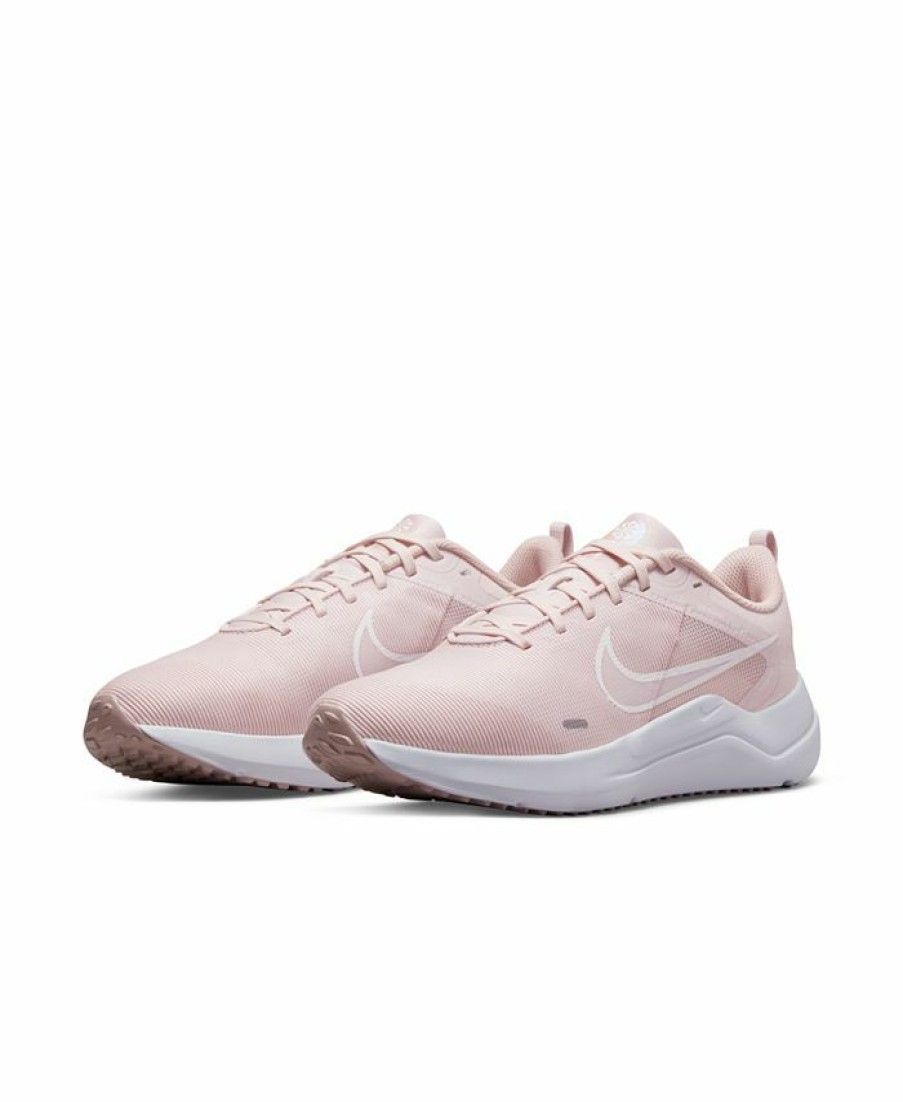 Finish Line Women'S Shoes * | Nike Women'S Downshifter 12 Training Sneakers From Finish Line Barely Rose, White